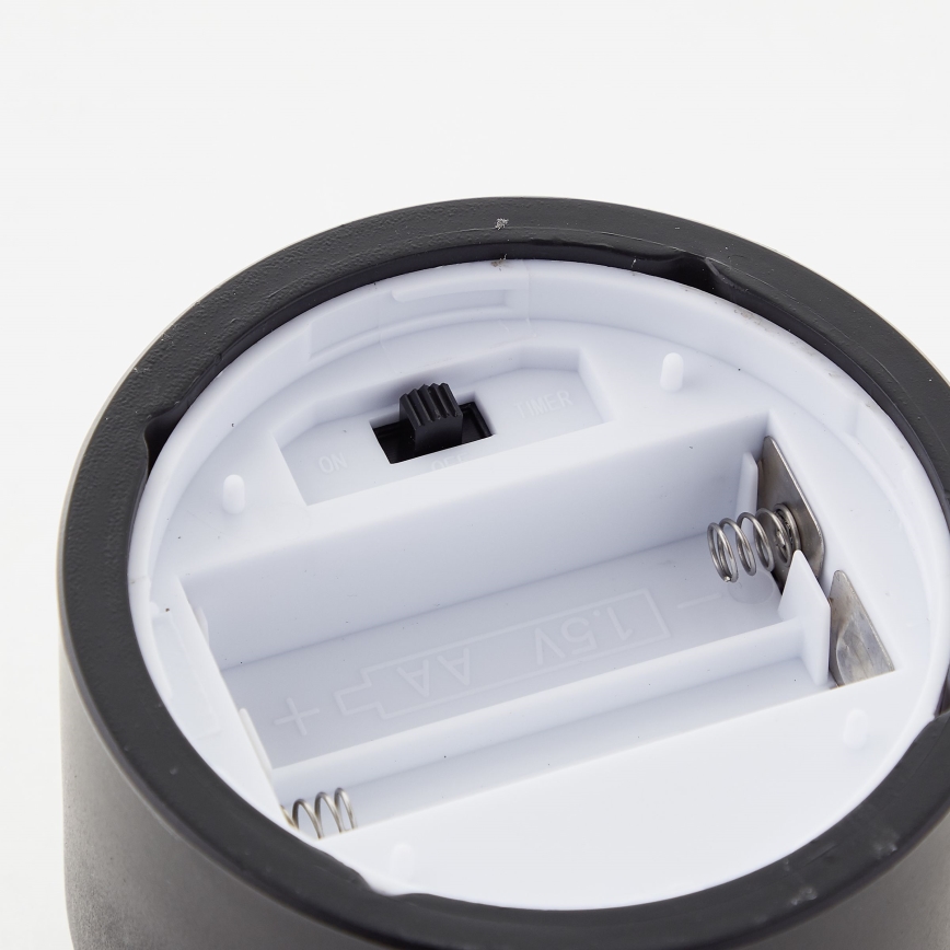 Brilliant - komplekt 3x LED-küünlaid BOUGIE LED/2xAA IP44 must/suitsuhall