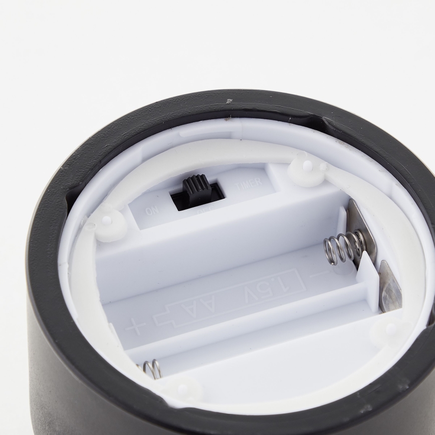 Brilliant - komplekt 3x LED-küünlaid BOUGIE LED/2xAA IP44 must/suitsuhall