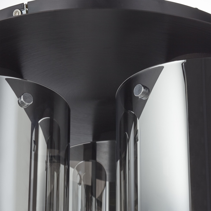 Brilliant - Laelamp BETH 3xE27/60W/230V läbimõõt 37 cm must/suitsune