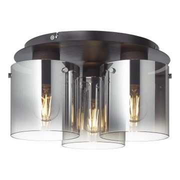 Brilliant - Laelamp BETH 3xE27/60W/230V must/suitsuhall