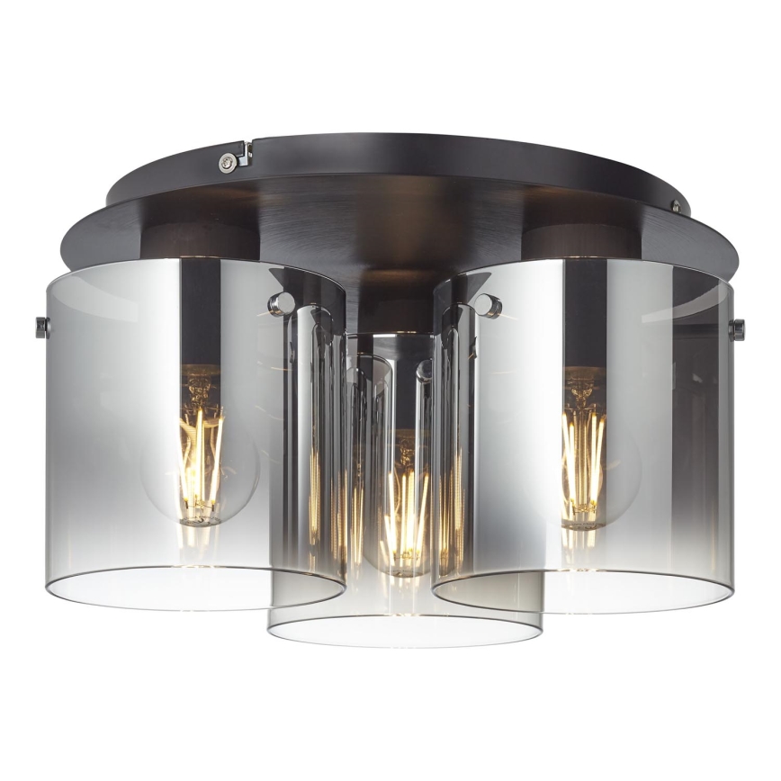 Brilliant - Laelamp BETH 3xE27/60W/230V must/suitsuhall