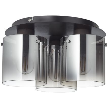 Brilliant - Laelamp BETH 3xE27/60W/230V must/suitsuhall