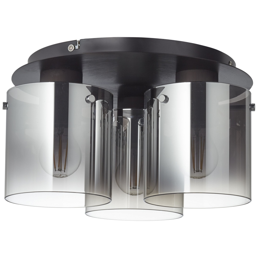 Brilliant - Laelamp BETH 3xE27/60W/230V must/suitsuhall