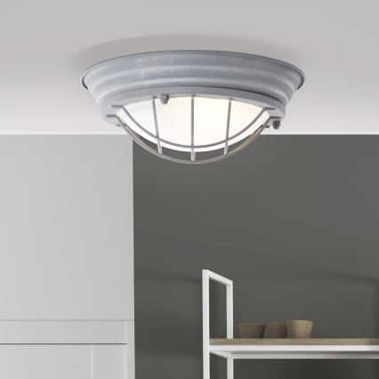 Brilliant - laelamp TYPHOON 1xE27/30W/230V, läbimõõt 29 cm, hall