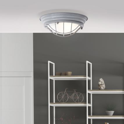 Brilliant - laelamp TYPHOON 1xE27/30W/230V, läbimõõt 29 cm, hall