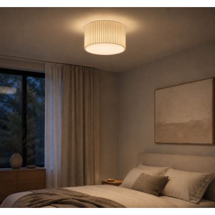 Brilliant - laelamp VELIN, 2×E27, maks. 20 W, 230 V, Ø 35 cm, kreemjas