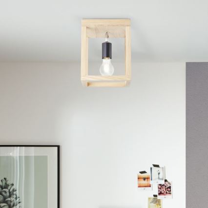 Brilliant - Laevalgusti NEREA 1xE27/15W/230V tamm