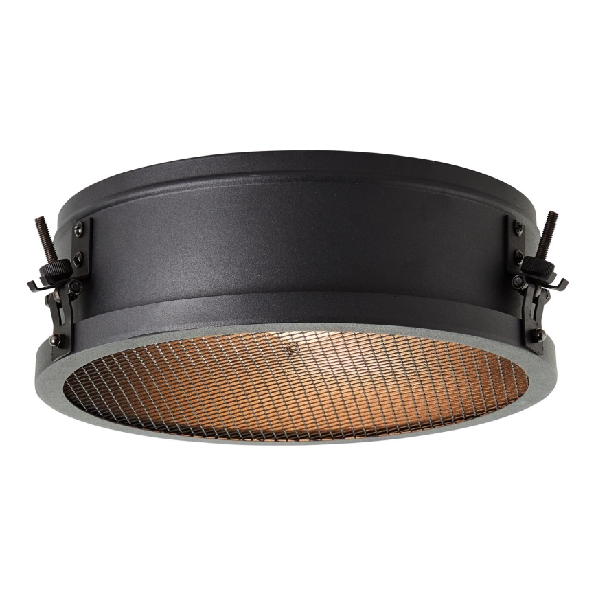 Brilliant - Laevalgusti ZOIS 1xE27/60W/230V läbimõõt 30 cm must