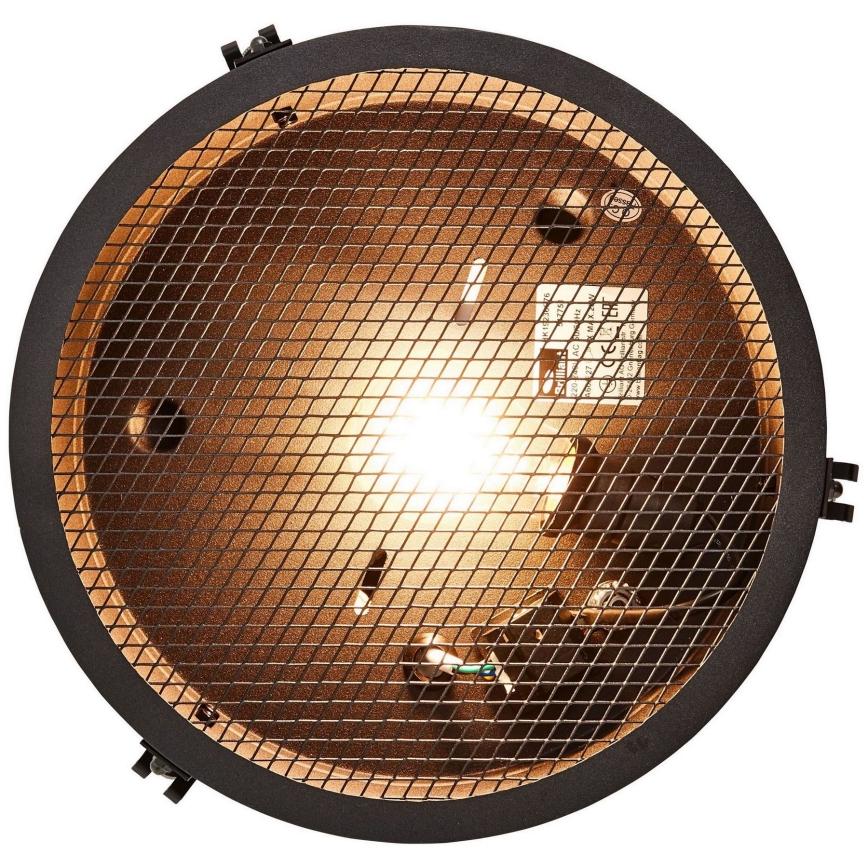 Brilliant - Laevalgusti ZOIS 1xE27/60W/230V läbimõõt 30 cm must