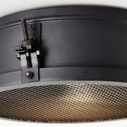 Brilliant - Laevalgusti ZOIS 1xE27/60W/230V läbimõõt 30 cm must