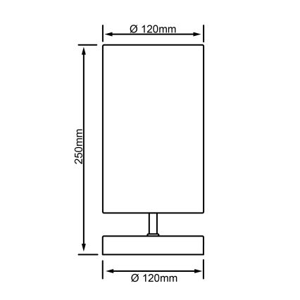 Brilliant - Laualamp CLARIE 1xE14/40W/230V mattkroom/valge