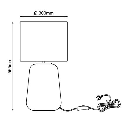 Brilliant - Laualamp HYDRA 1xE27/60W/230V kollane