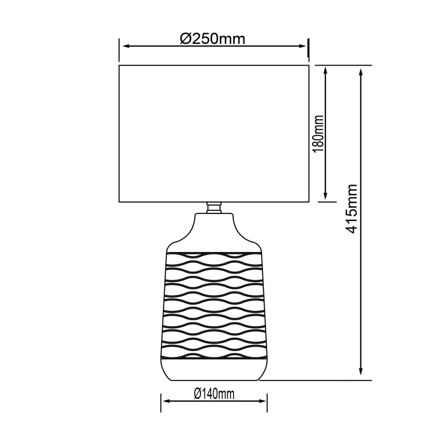 Brilliant - laualamp ILYSA 1xE14/40W/230V valge/hall