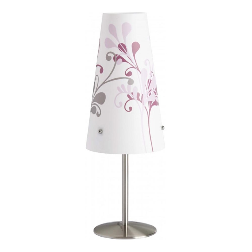 Brilliant - Laualamp ISI 1xE14/40W/230V valge/roosa/läikiv kroom