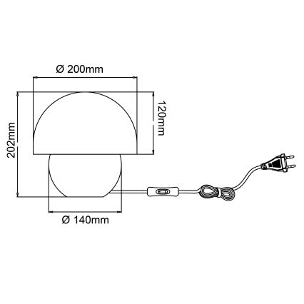 Brilliant - Laualamp NALAM 1xE14/40W/230V hall/saar