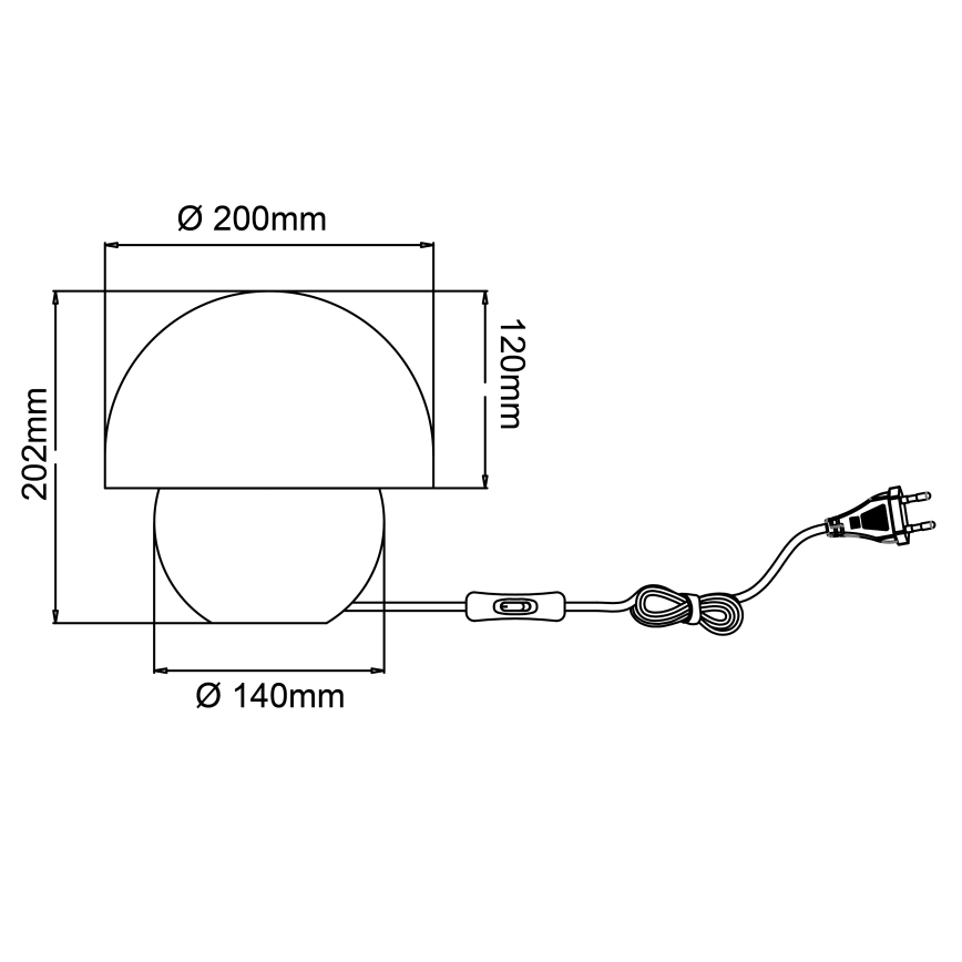 Brilliant - Laualamp NALAM 1xE14/40W/230V hall/saar