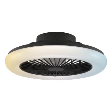 Brilliant - LED hämaratav laevalgusti ventilaatoriga MONTERO LED/20W/230V 2700-6500K, läbimõõt 42 cm, must + kaugjuhtimispult