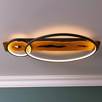 Brilliant - LED hämardatav laelamp PIRUS LED/30W/230V 30x70 cm kummipuu