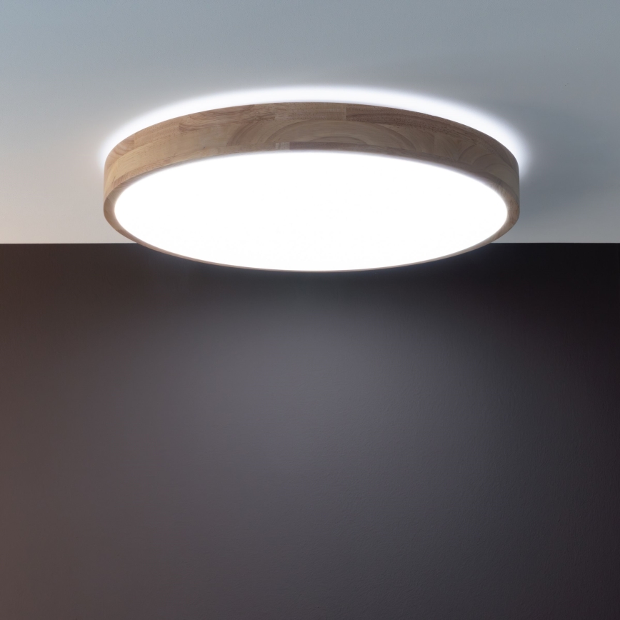 Brilliant - hämardatav LED laelamp SLIMLINE LED/60W/230V 3000-6500K läbimõõt 45 cm kummipuidust + kaugjuhtimispult