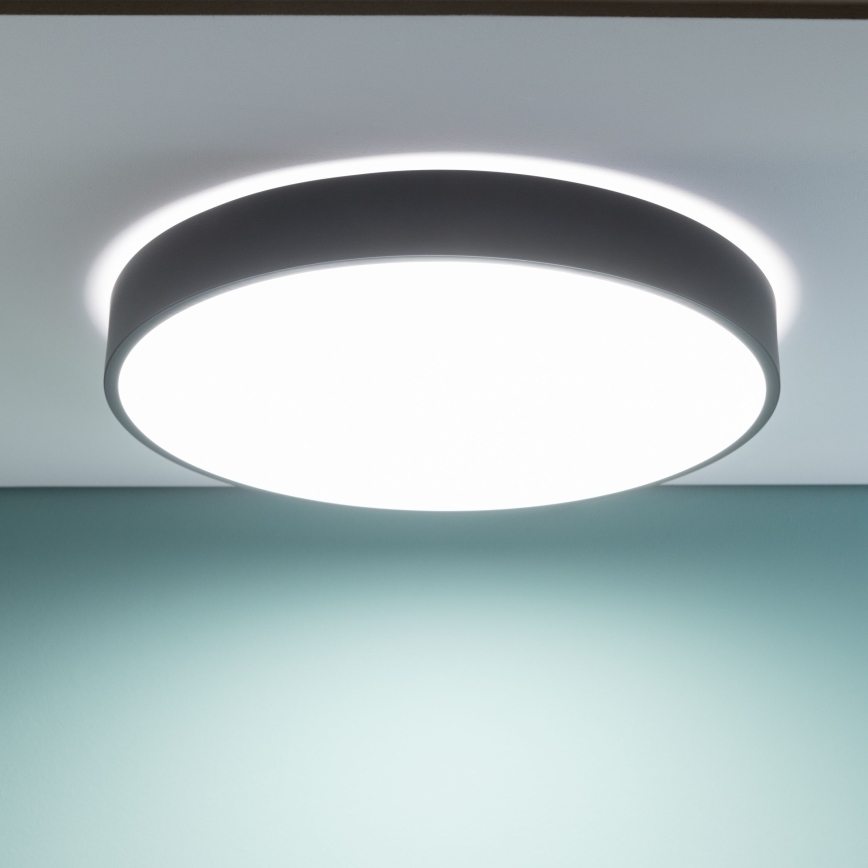 Brilliant - LED Hämardatav laevalgusti SLIMLINE LED/60W/230V 3000-6500K läbimõõt 49 cm must + kaugjuhtimispult