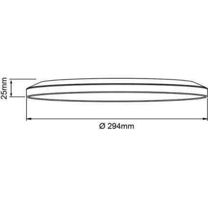 Brilliant - LED-hämardatav laelamp SORELL LED/18W/230V 3000-6500K läbimõõt 29 cm valge + kaugjuhtimispult