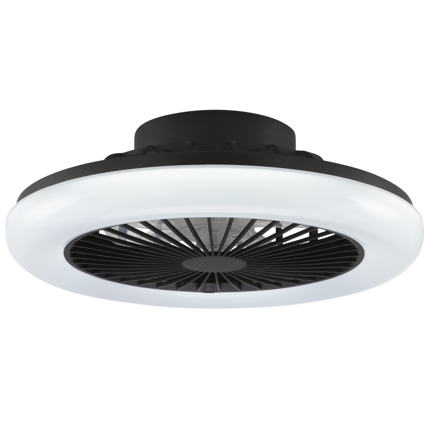 Brilliant - LED hämaratav laevalgusti ventilaatoriga MONTERO LED/20W/230V 2700-6500K, läbimõõt 42 cm, must + kaugjuhtimispult
