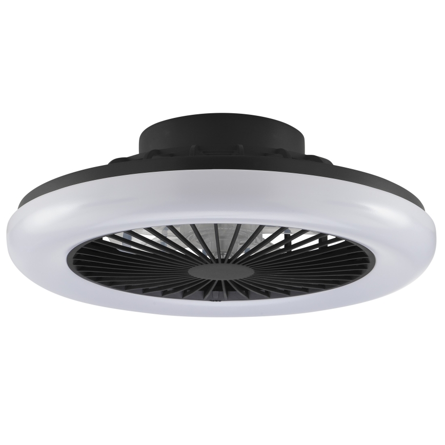 Brilliant - LED hämaratav laevalgusti ventilaatoriga MONTERO LED/20W/230V 2700-6500K, läbimõõt 42 cm, must + kaugjuhtimispult