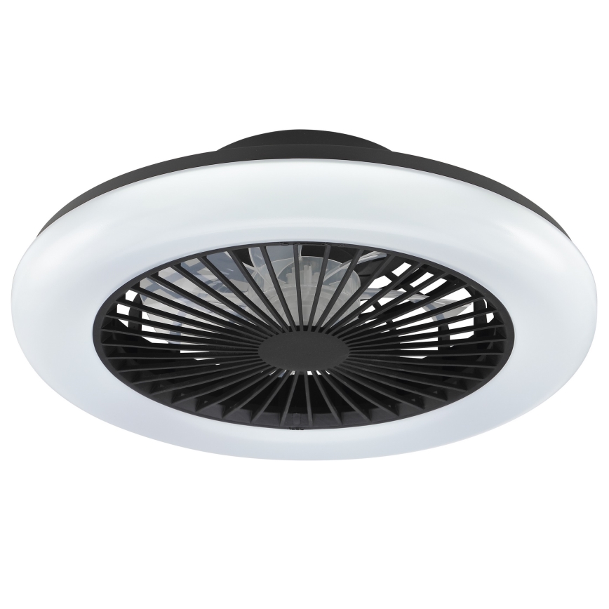 Brilliant - LED hämaratav laevalgusti ventilaatoriga MONTERO LED/20W/230V 2700-6500K, läbimõõt 42 cm, must + kaugjuhtimispult