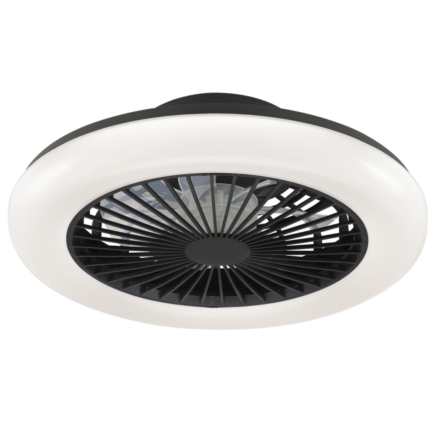 Brilliant - LED hämaratav laevalgusti ventilaatoriga MONTERO LED/20W/230V 2700-6500K, läbimõõt 42 cm, must + kaugjuhtimispult