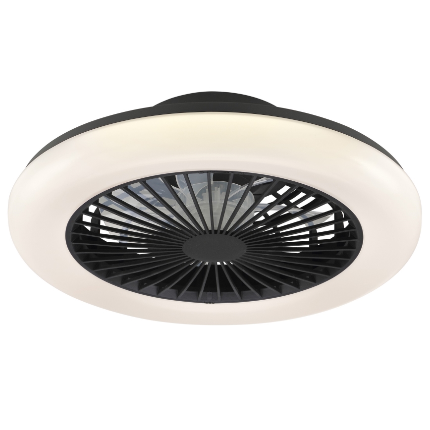 Brilliant - LED hämaratav laevalgusti ventilaatoriga MONTERO LED/20W/230V 2700-6500K, läbimõõt 42 cm, must + kaugjuhtimispult