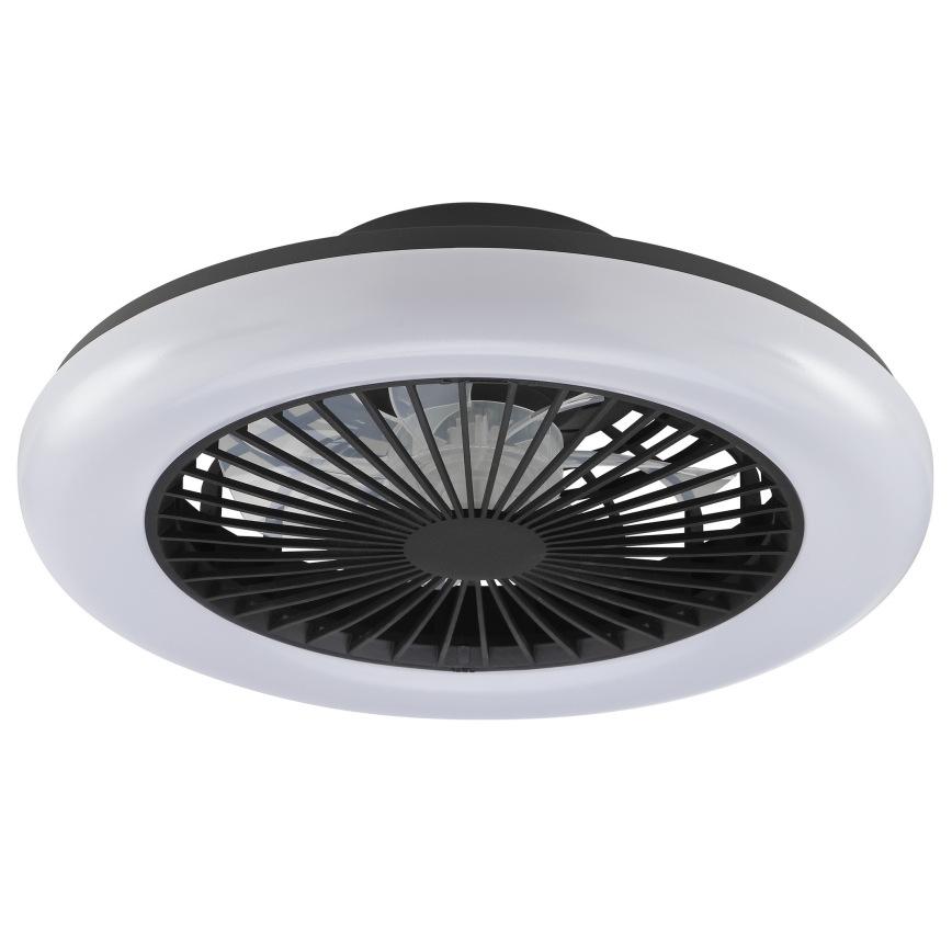 Brilliant - LED hämaratav laevalgusti ventilaatoriga MONTERO LED/20W/230V 2700-6500K, läbimõõt 42 cm, must + kaugjuhtimispult