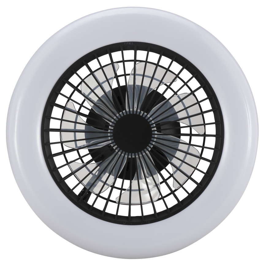 Brilliant - LED hämaratav laevalgusti ventilaatoriga MONTERO LED/20W/230V 2700-6500K, läbimõõt 42 cm, must + kaugjuhtimispult