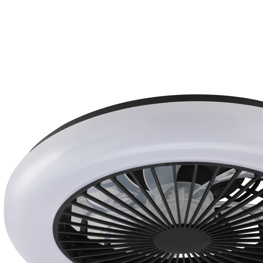 Brilliant - LED hämaratav laevalgusti ventilaatoriga MONTERO LED/20W/230V 2700-6500K, läbimõõt 42 cm, must + kaugjuhtimispult