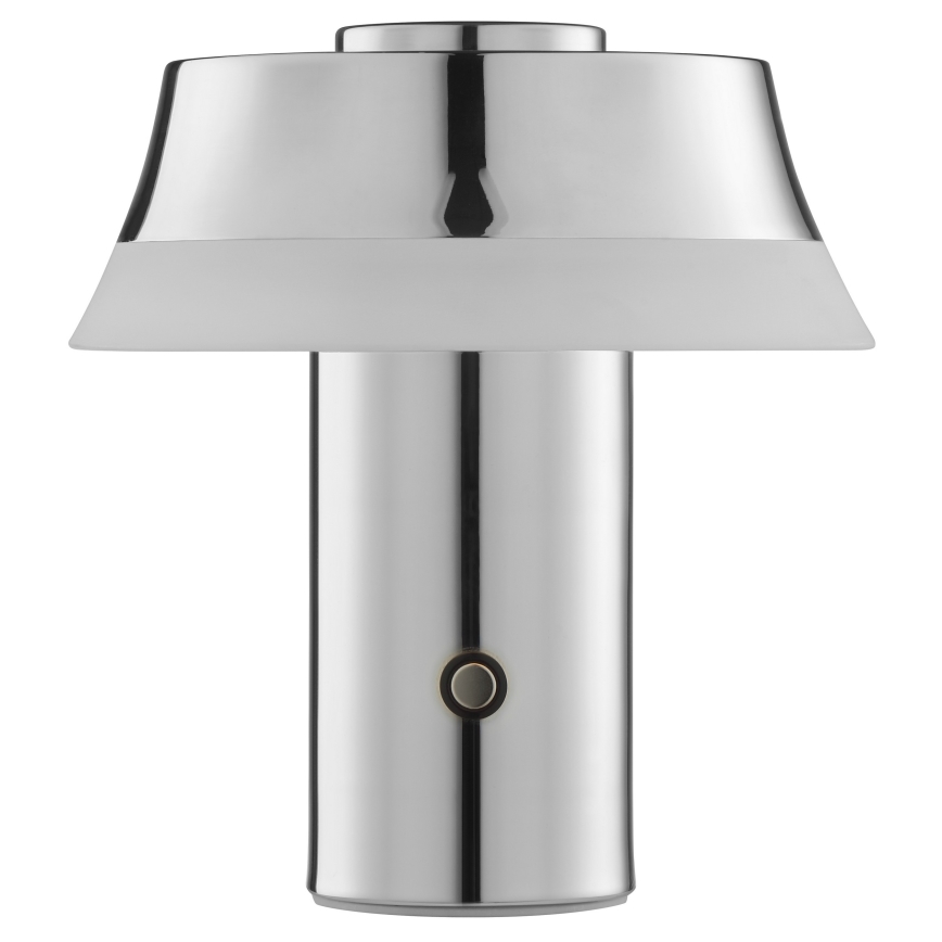 Brilliant - LED hämardatav laetav puutetundlik lauavalgusti KINICH LED/2,5W/5V 2700K 2600 mAh läikiv kroom