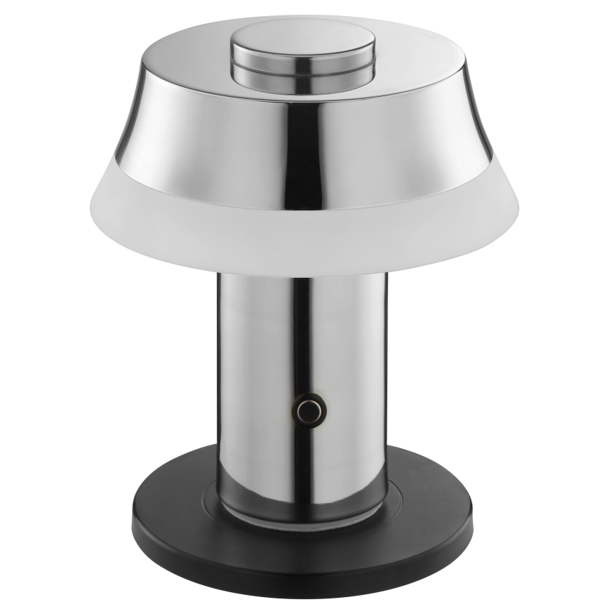 Brilliant - LED hämardatav laetav puutetundlik lauavalgusti KINICH LED/2,5W/5V 2700K 2600 mAh läikiv kroom
