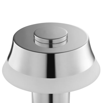 Brilliant - LED hämardatav laetav puutetundlik lauavalgusti KINICH LED/2,5W/5V 2700K 2600 mAh läikiv kroom