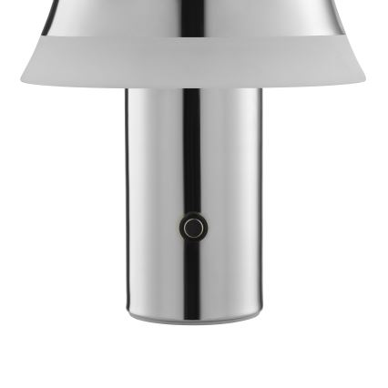 Brilliant - LED hämardatav laetav puutetundlik lauavalgusti KINICH LED/2,5W/5V 2700K 2600 mAh läikiv kroom