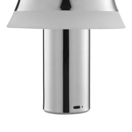 Brilliant - LED hämardatav laetav puutetundlik lauavalgusti KINICH LED/2,5W/5V 2700K 2600 mAh läikiv kroom