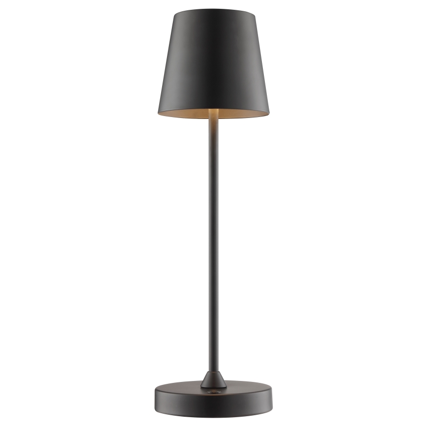 Brilliant - LED hämardatav laetav puutekontrolliga välitingimustes lauavalgusti ELORA LED/2,5W/5V 2700K 2600 mAh IP44 must