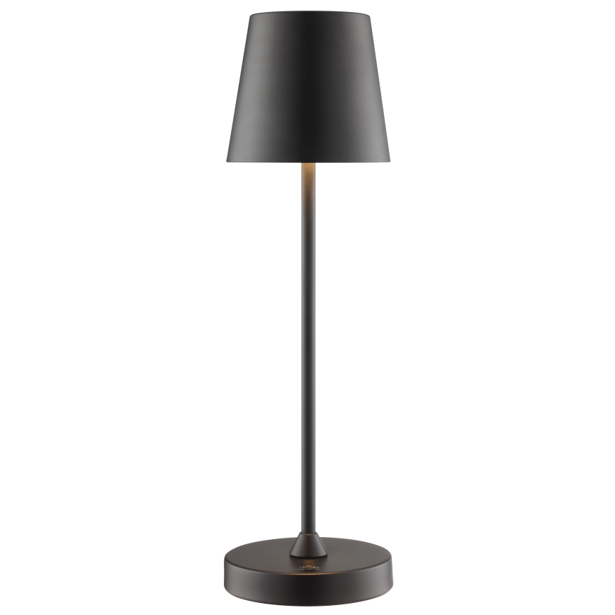Brilliant - LED hämardatav laetav puutekontrolliga välitingimustes lauavalgusti ELORA LED/2,5W/5V 2700K 2600 mAh IP44 must