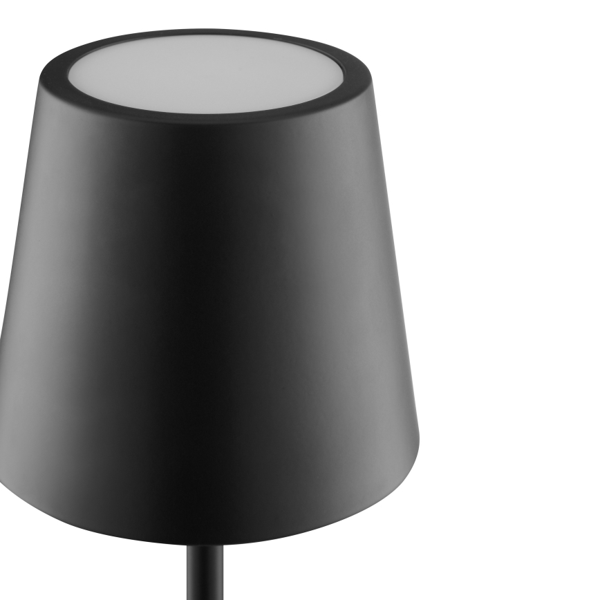 Brilliant - LED hämardatav laetav puutekontrolliga välitingimustes lauavalgusti ELORA LED/2,5W/5V 2700K 2600 mAh IP44 must