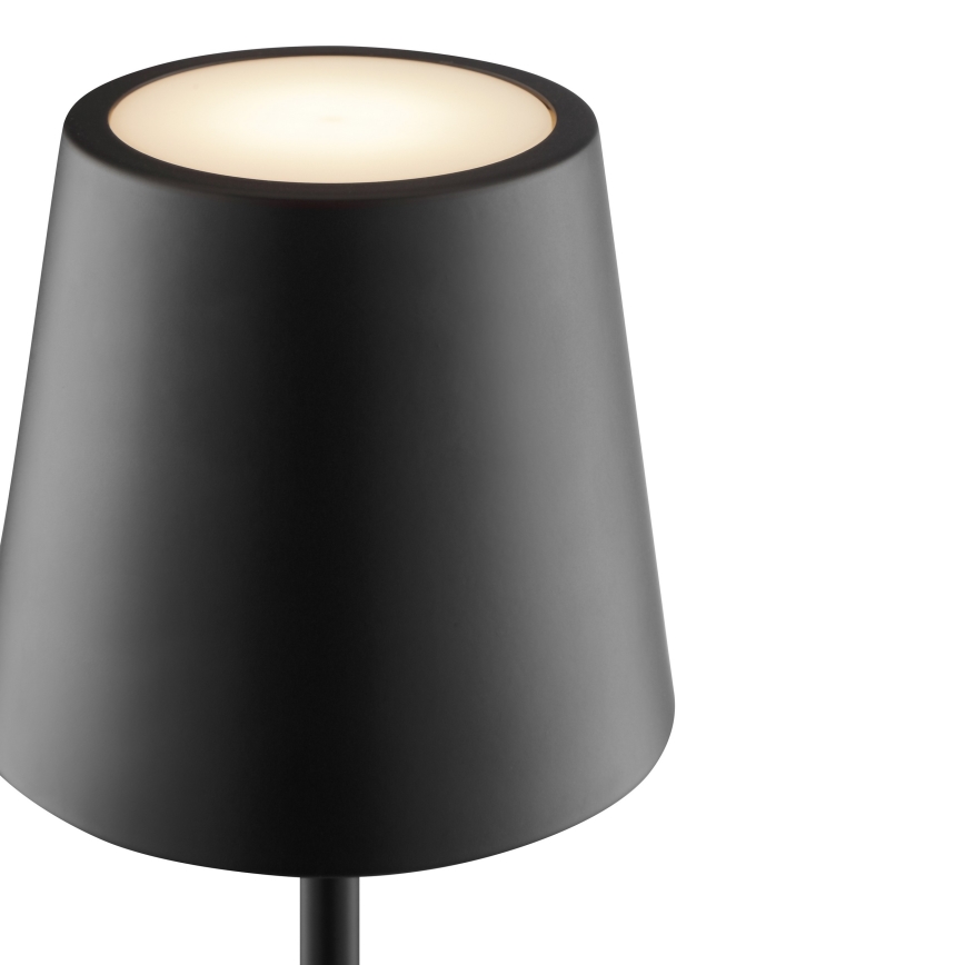 Brilliant - LED hämardatav laetav puutekontrolliga välitingimustes lauavalgusti ELORA LED/2,5W/5V 2700K 2600 mAh IP44 must