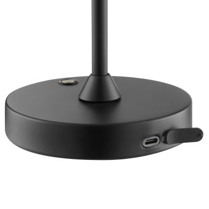 Brilliant - LED hämardatav laetav puutekontrolliga välitingimustes lauavalgusti ELORA LED/2,5W/5V 2700K 2600 mAh IP44 must