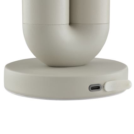 Brilliant - hämardatav, laetav ja puutetundlik välistingimustele mõeldud lauavalgusti SAYU LED/2,5W/5V 2700K 2600 mAh IP44 hall