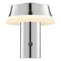 Brilliant - LED hämardatav laetav puutetundlik lauavalgusti KINICH LED/2,5W/5V 2700K 2600 mAh läikiv kroom