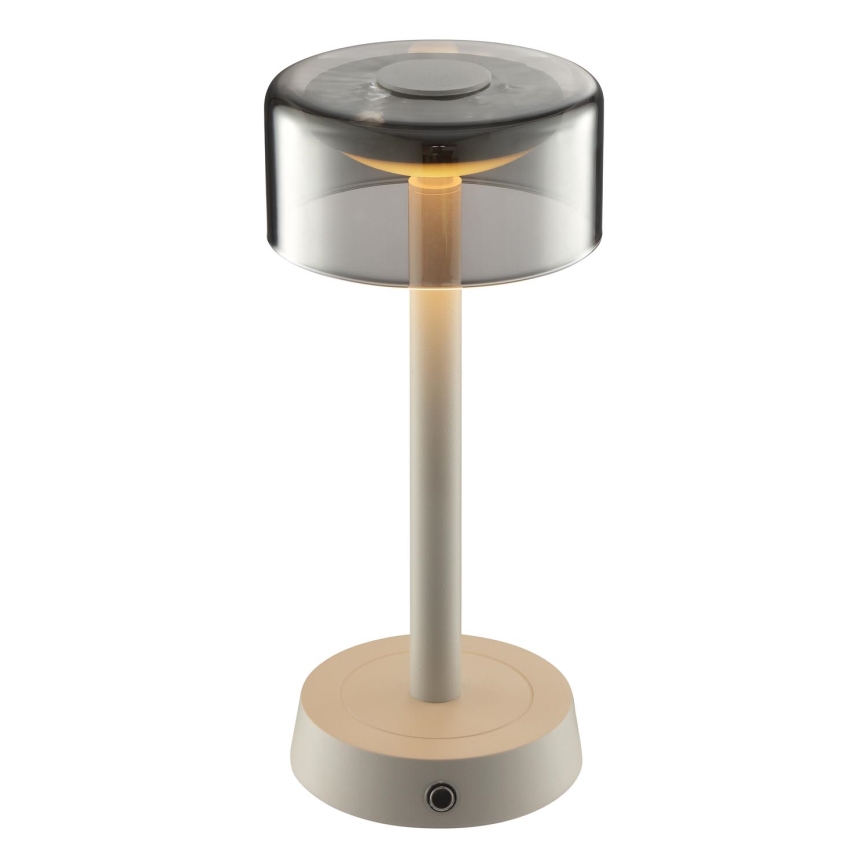 Brilliant - LED hämardatav laetav puutetundlik väljas kasutatav lauavalgusti RAZOR LED/2,5W/5V 2700K 2600 mAh IP44 hall