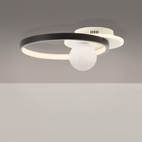 Brilliant - LED Hämardatav laevalgusti ATLANTA LED/24W/230V must/valge