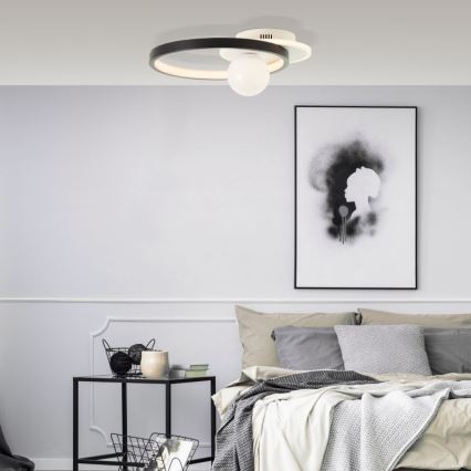 Brilliant - LED Hämardatav laevalgusti ATLANTA LED/24W/230V must/valge