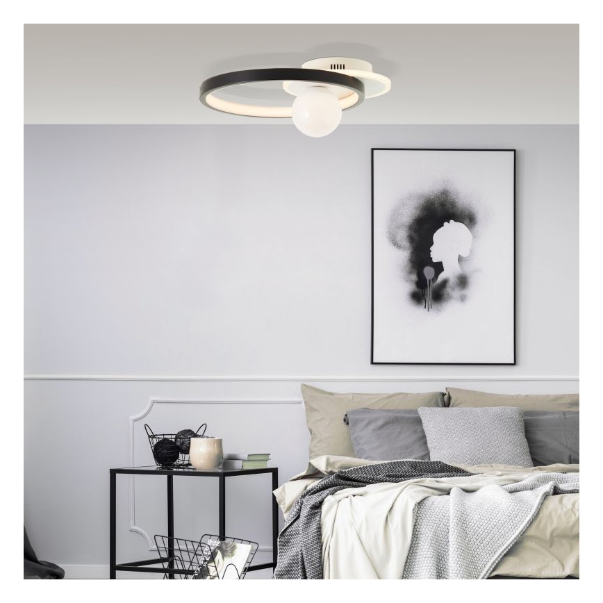 Brilliant - LED Hämardatav laevalgusti ATLANTA LED/24W/230V must/valge