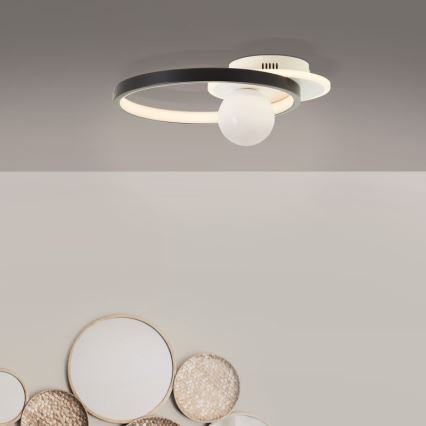 Brilliant - LED Hämardatav laevalgusti ATLANTA LED/24W/230V must/valge